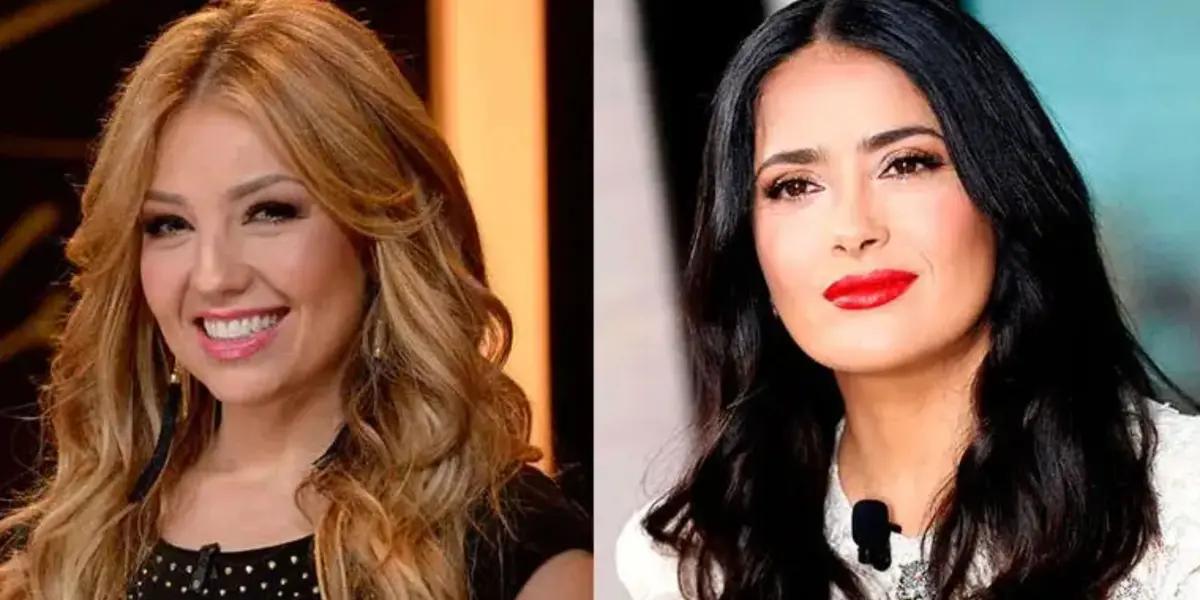 Conoce como fue la vez que Thalía se burló de Salma Hayek en redes sociales 