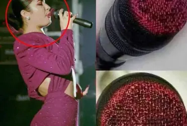 Este es el misterioso secreto que esconde el micrófono de la cantante, Selena Quintanilla.