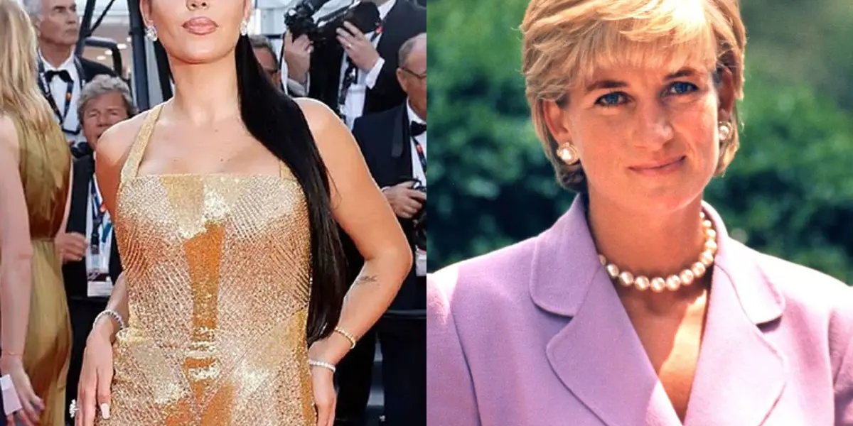 Georgina Rodríguez  utilizó el vestido de la venganza plagiando a Lady Di