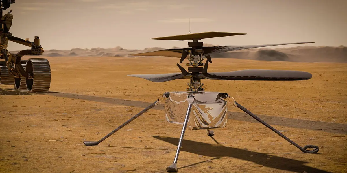 Ingenuity, el helicóptero experimental de la NASA en Marte, despegó a principios de este año de la polvorienta superficie roja de Marte para completar el primer vuelo controlado y motorizado sobre otro planeta.